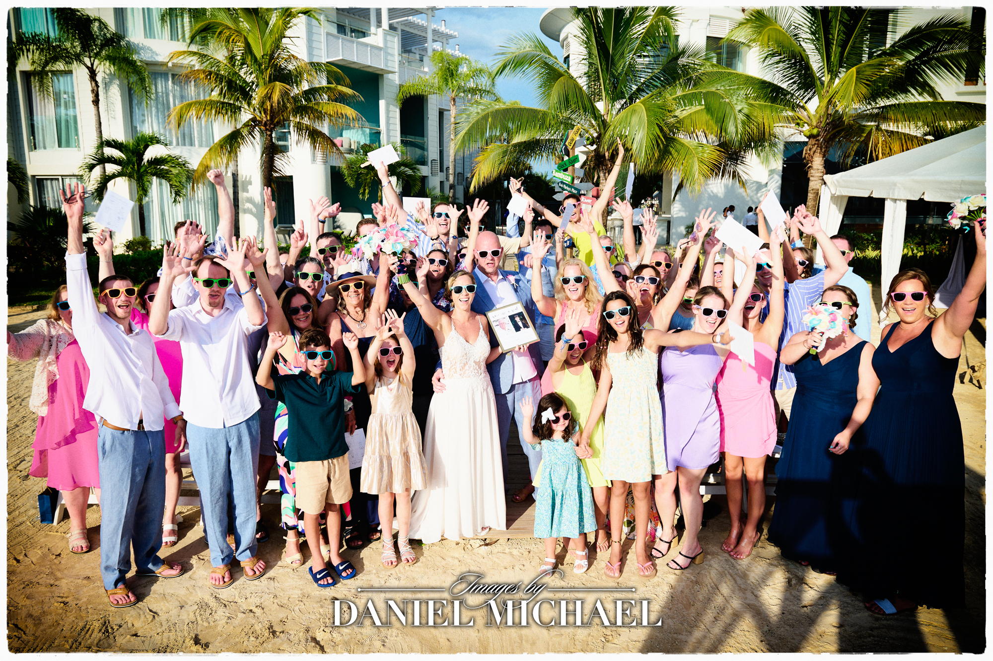 Group Photo at Destination Wedding Jamaica